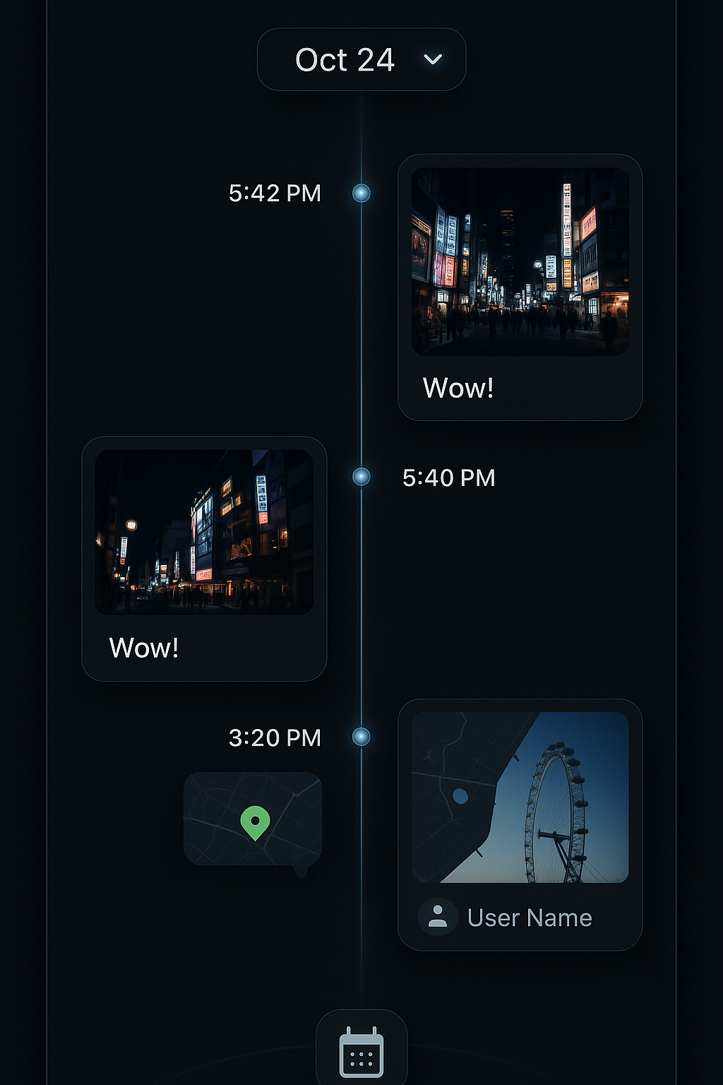타임머신 UI
